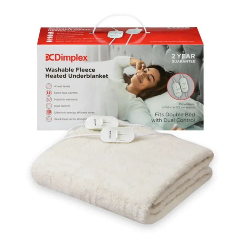Dimplex Washable Fleece Heated Underblanket