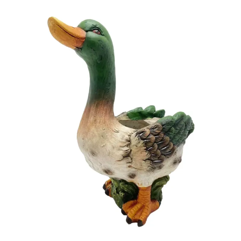 Green Duck Planter Ornament