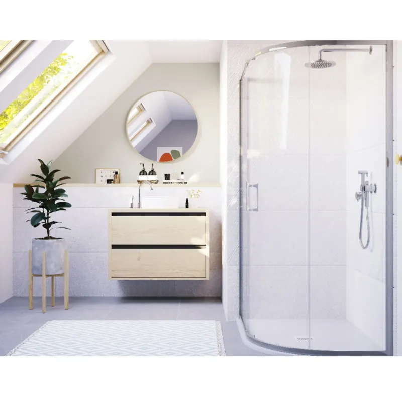 ILI One Door Sliding Offset Quadrant from Flair