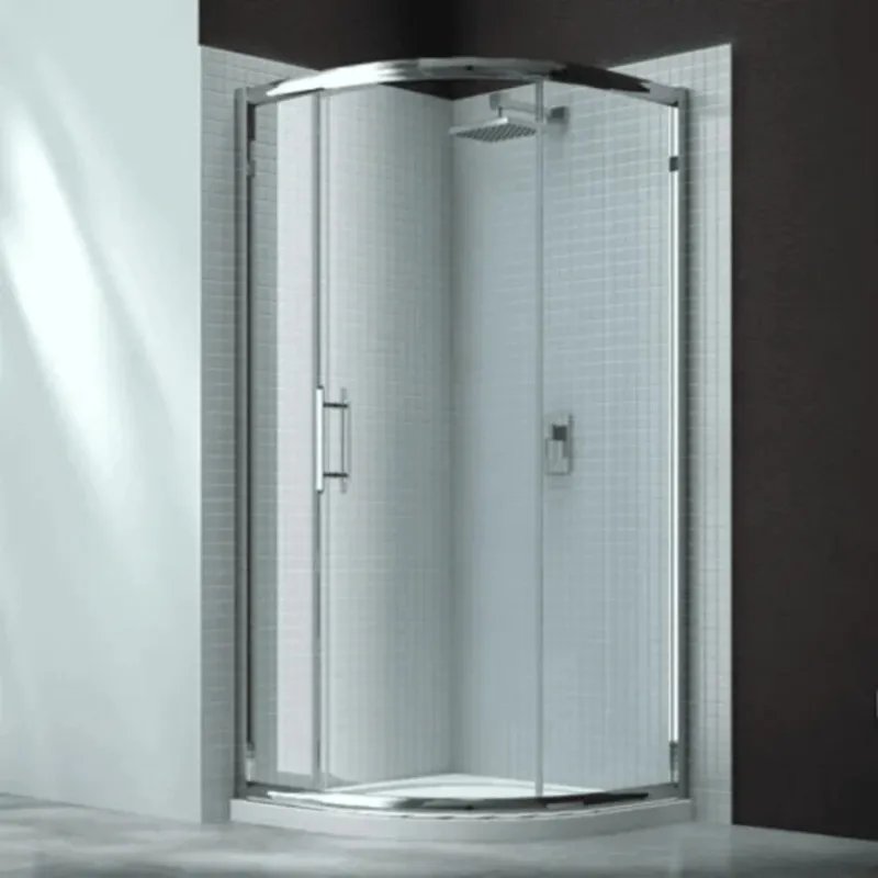 Merlyn 6 Series Sleek 1 Door Quadrant Chrome