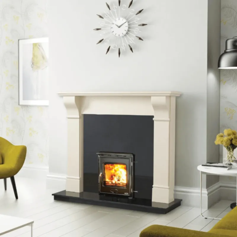 Tara Fireplace Package Deal &ndash; 54&rdquo; Fireplace, Hearth & Insert Stove