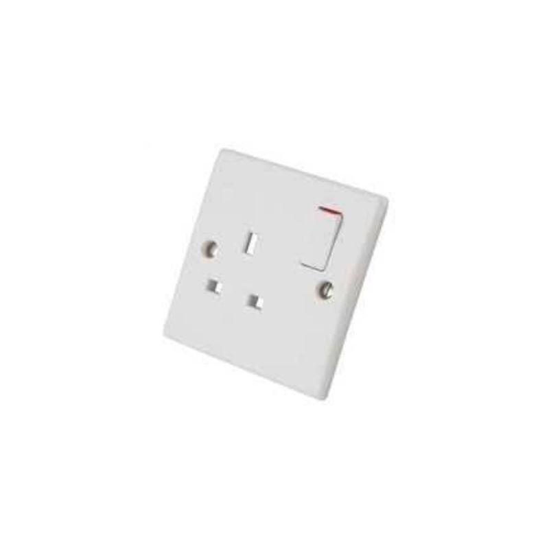 1 Gang 13 Amp Switched Socket