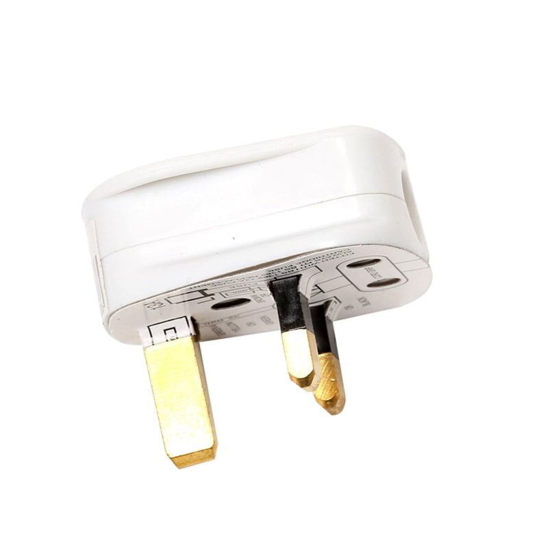 Heavy Duty White 13a Plugtop