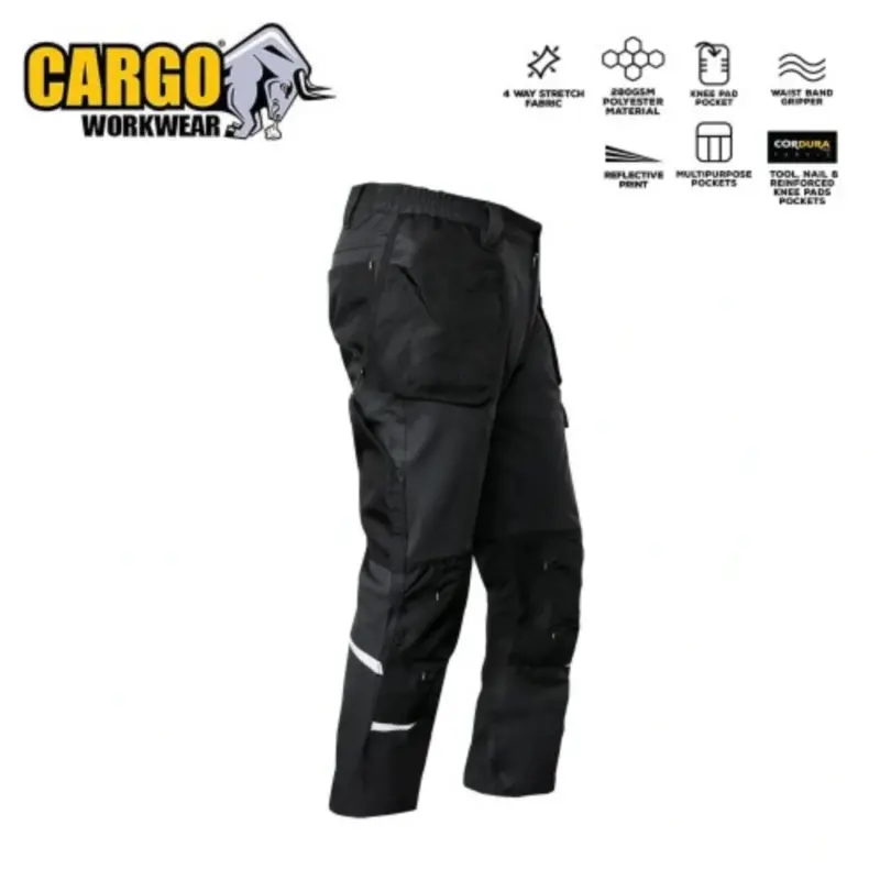 Cargo Stallone Polyester Stretch Work Trousers