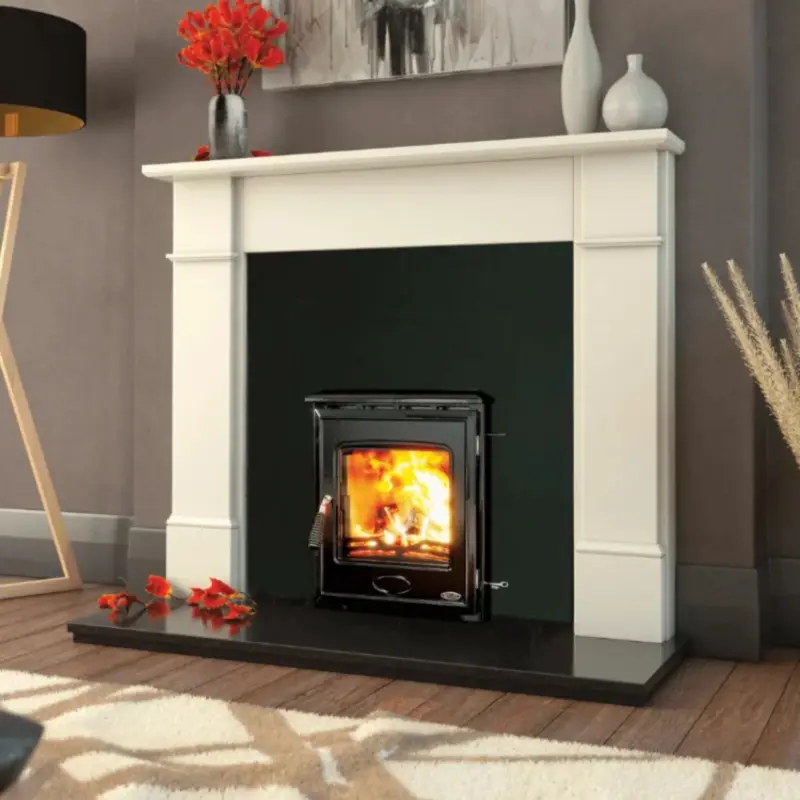 Emma Fireplace Package Deal &ndash; 54&rdquo; Fireplace, Hearth & Insert Stove