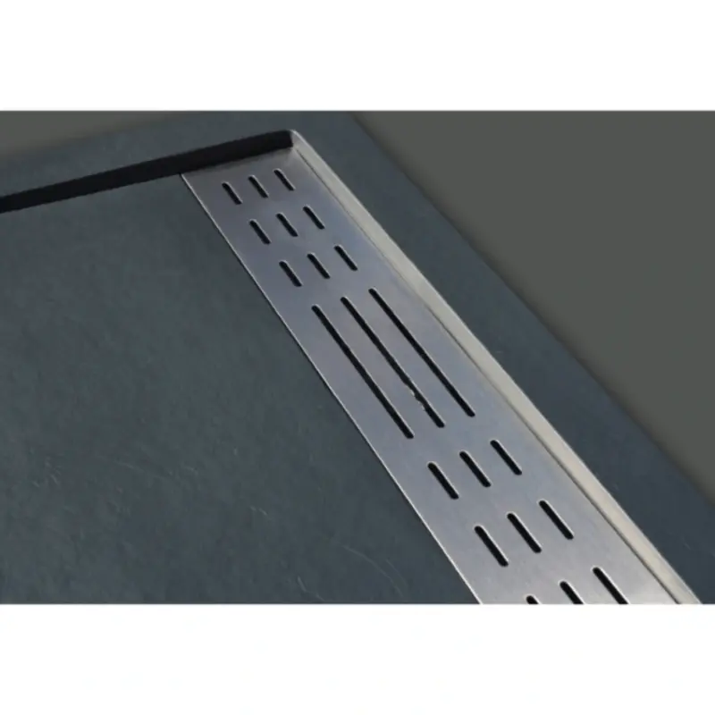 Gemstone Slate Rectangular Shower Tray Linear Waste