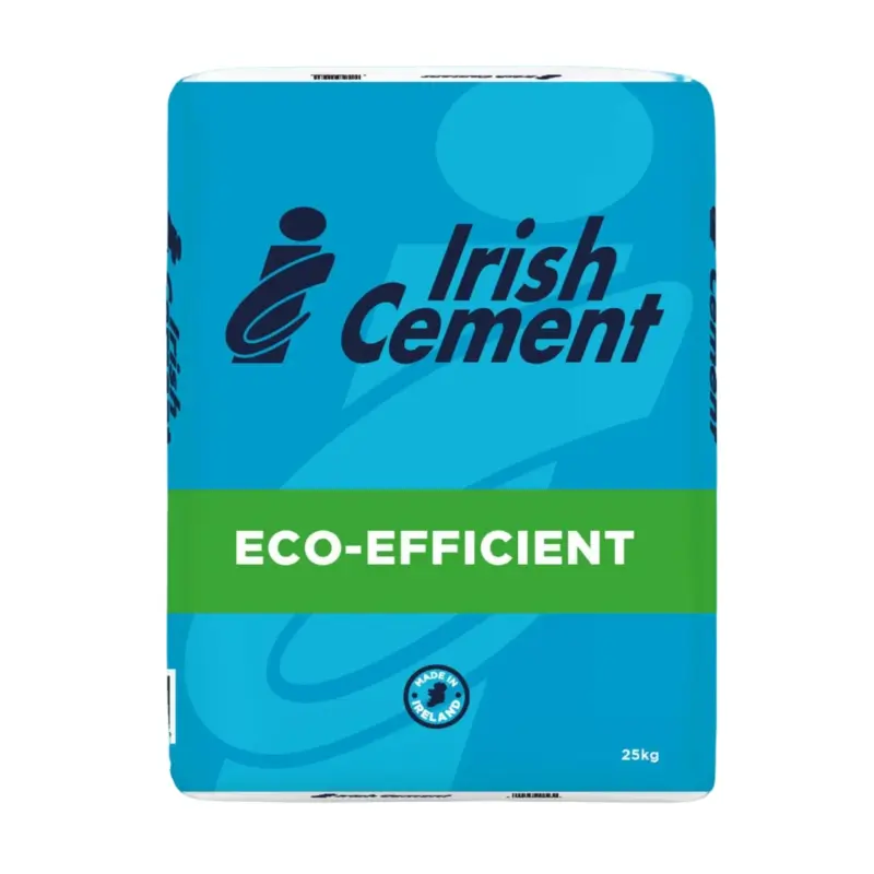 Irish Cement 25kg - Moisture-Resistant Plastic Bag