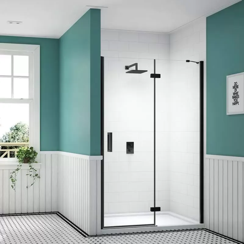 Merlyn Black Hinged Shower Door