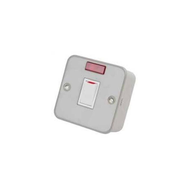 Metal Clad 20a DP Switch with Neon