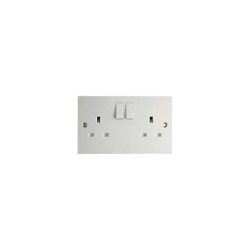 Pre Pack 2 Gang Switched Socket