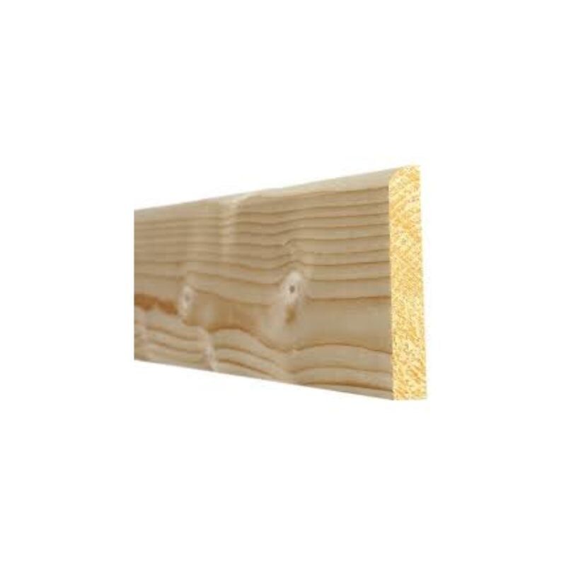 Skirting / Architrave Single Nose (Bull Nose) White Deal