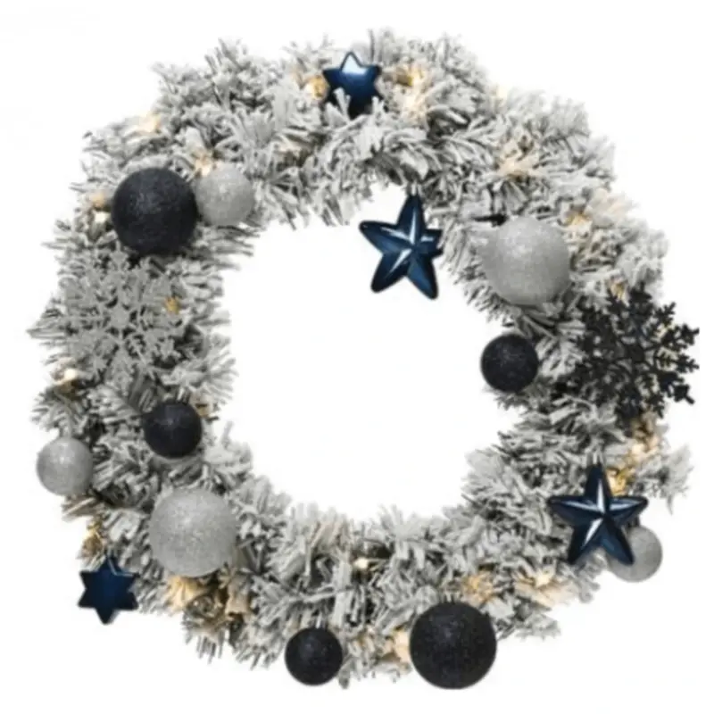 Snowy Imperial Wreath 50cm