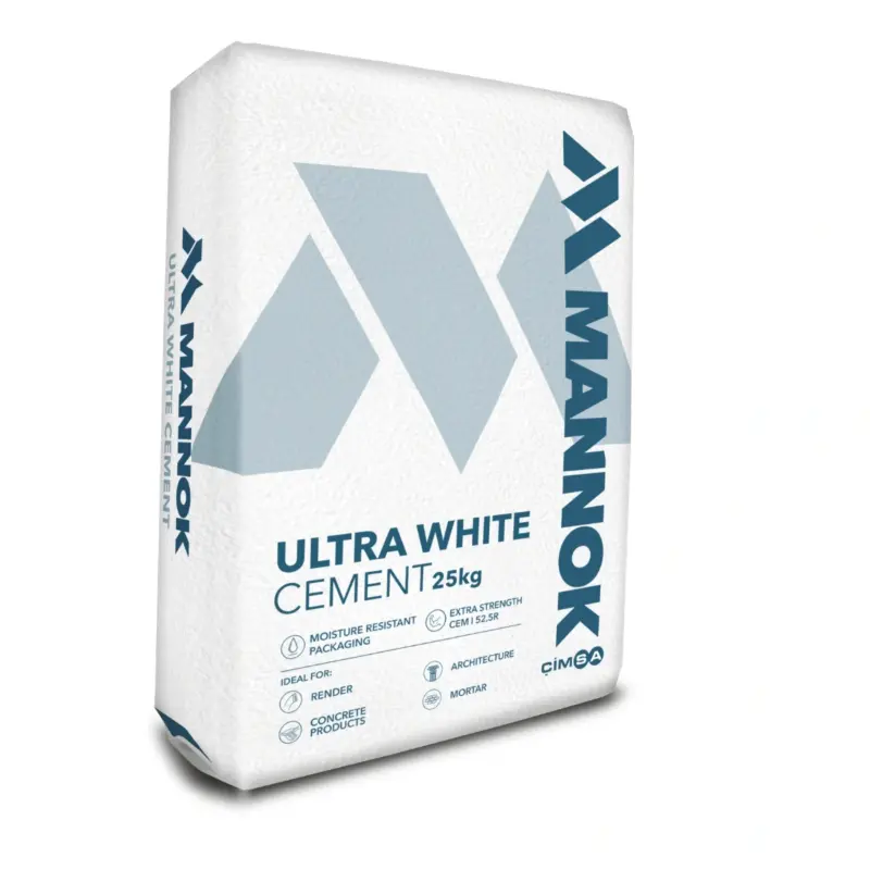 Ultra White Bagged Cement 25kg