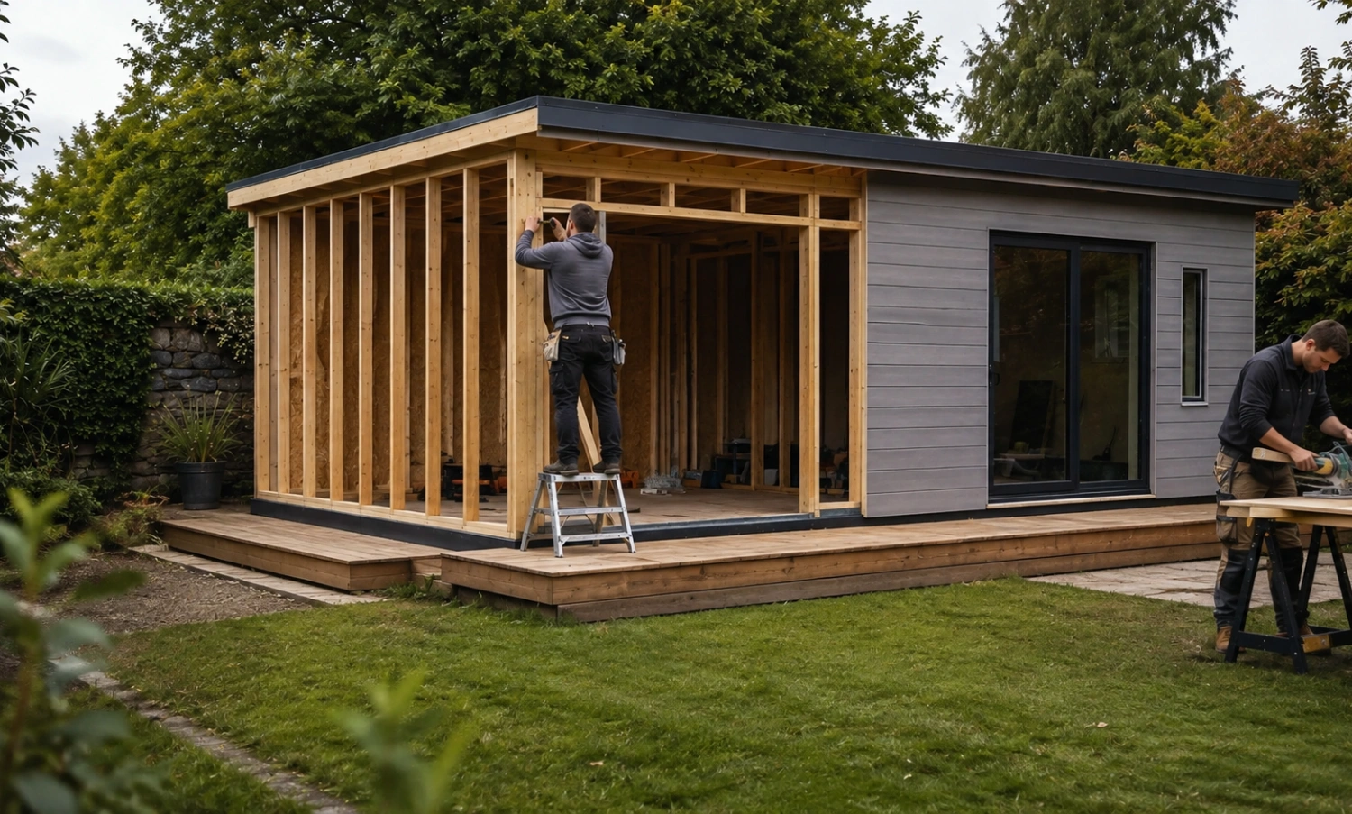 Materials needed to build a garden room in Ireland