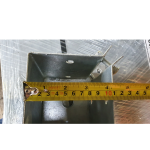 Bolt Down Fence Post Bracket 4 inches Galvanised