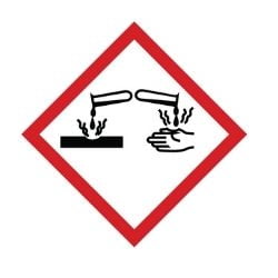 Corrosive Warning Symbol 250 X 250