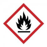 Flammable Warning Symbol 250 x 250