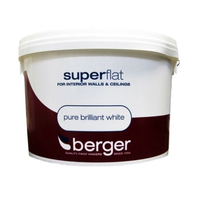 Berger Superflat Pure Brilliant White Paint