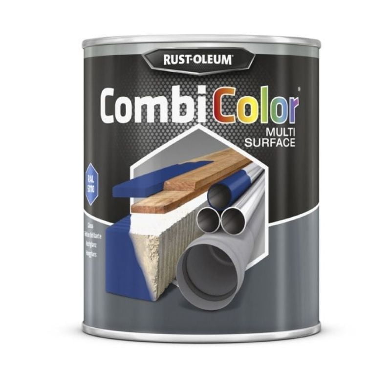 Blue Metal Paint prevent rust Rust-oleum Combi Colour Smooth - Blue