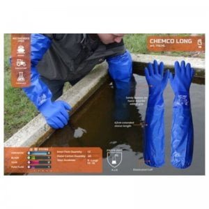 Chemco Long PVC Gloves Size 8 Fisheries