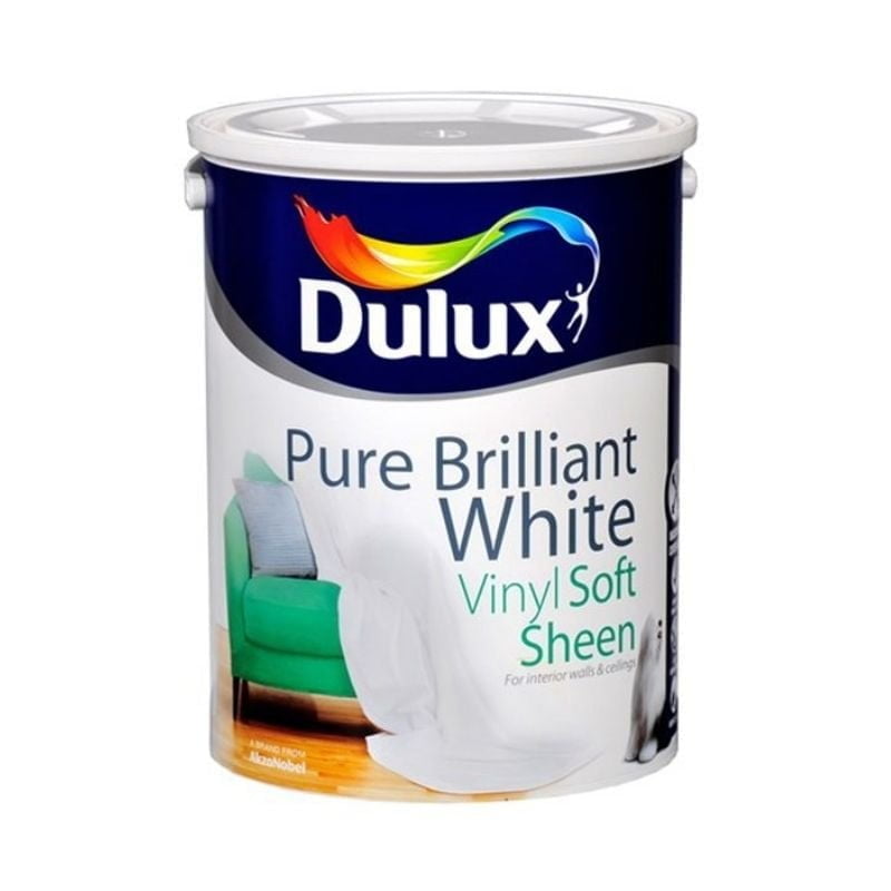 Dulux Vinyl Soft Sheen Brill White 10l