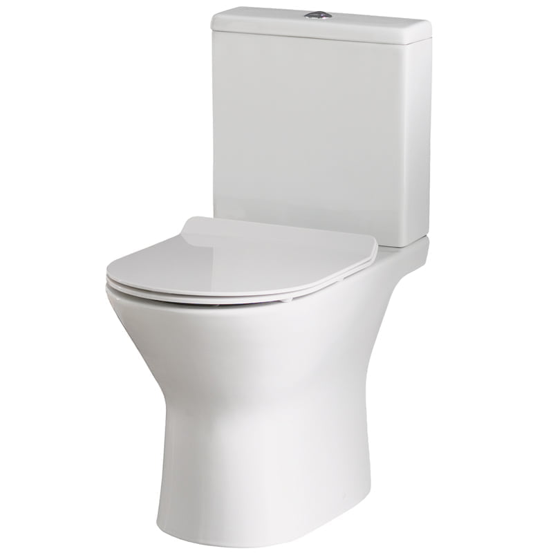 Close coupled Toilet with an open back as part of the Maria Suite