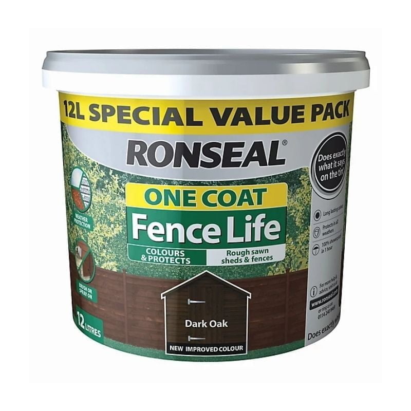 Ronseal Dark Oak Fencelife 12l Special