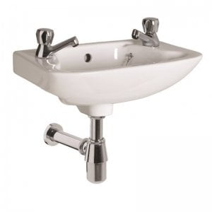 Small Sink as part of the Strat range 2 tap openings