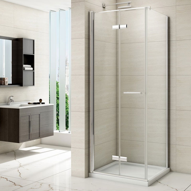 Merlyn 8 Series Frameless Hinged Bifold Shower Door