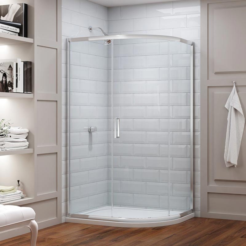 Merlyn 8 Series Offset Quadrant Shower Doors – 900 X 760