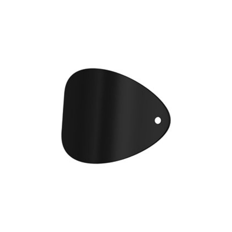 Mi-Flues System 7 Vitreous Enamel Door for Flue Pipe Bend Gloss Black