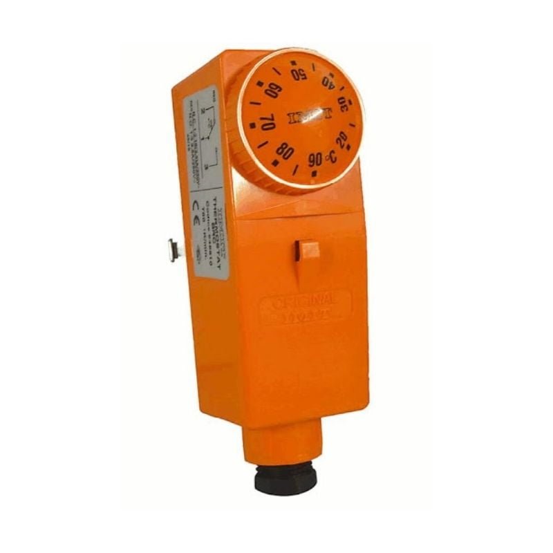 Pipe / Cylinder Thermostat Imit Orange