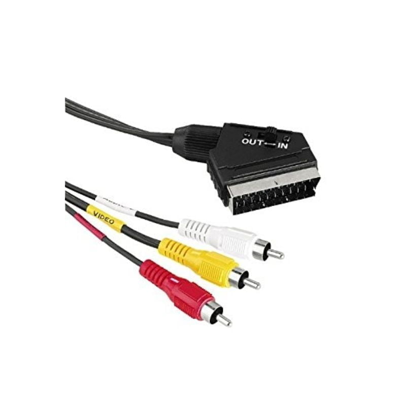 Scart To 3 Phono Lead 1.5m