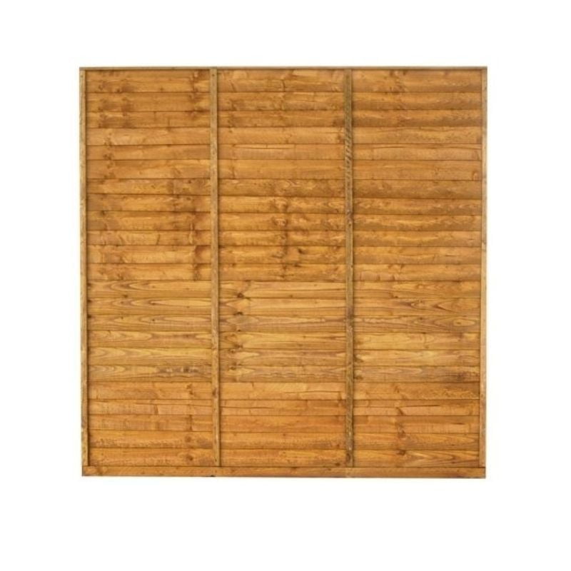 Shiplap Fence Panels Brown 1.8m x 1.8m Pressure Treated
