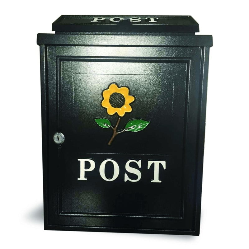 Yellow Sunflower Diecast Post Box