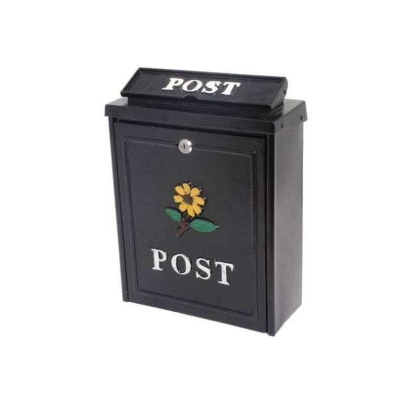 Yellow Sunflower Diecast Post Box