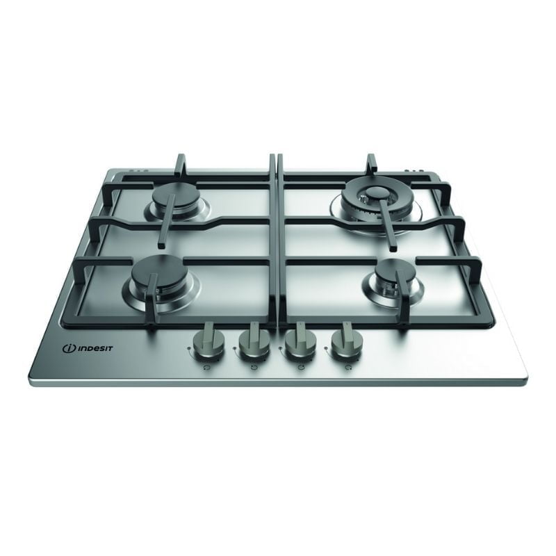 Aria Collection 60cm Gas Hob – Stainless Steel Indesit THP 641 W/IX/I