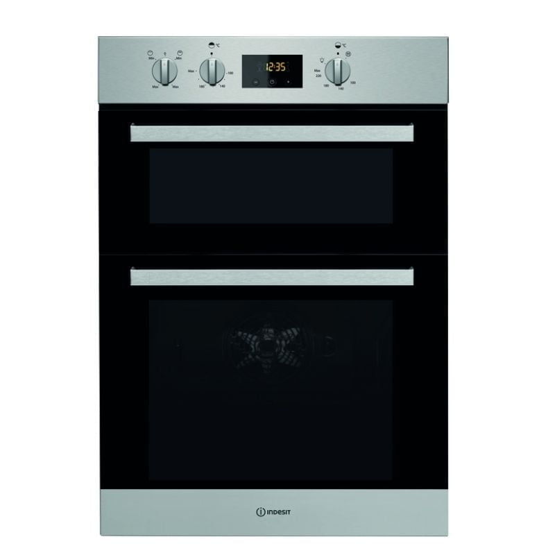 Aria Collection Double Oven 60cm – Stainless Steel Indesit IDD 6340 IX