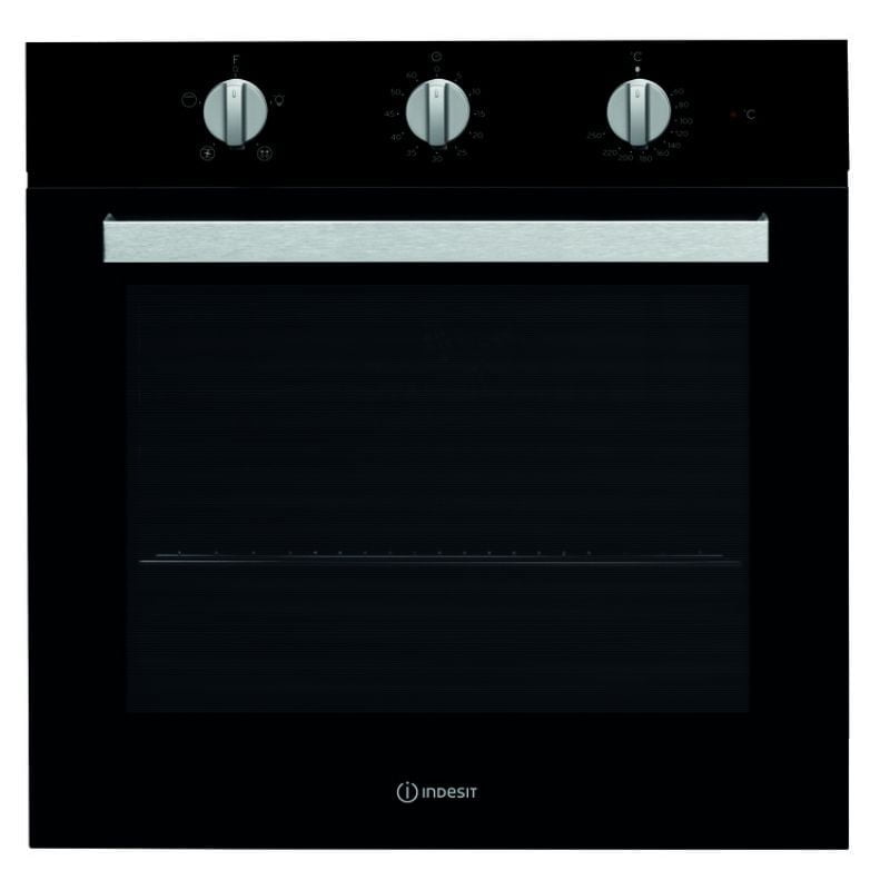 Aria Collection Single Electric Oven 60cm – Black Indesit IFW 6330 IX UK