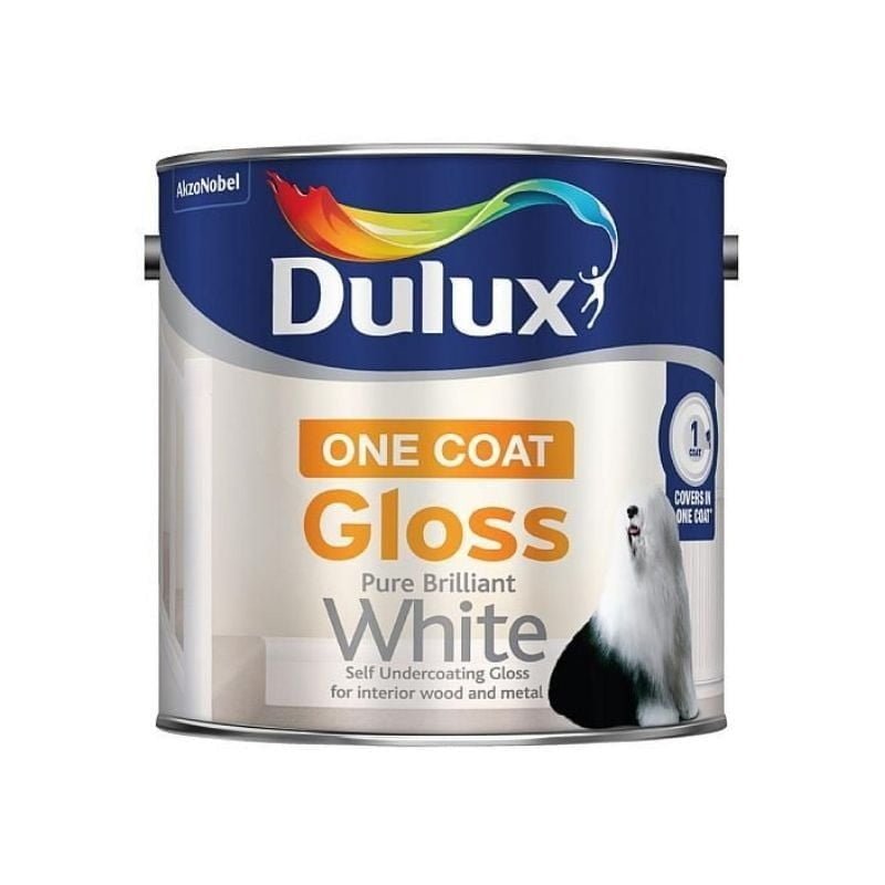 Dulux One Coat Gloss Pure Brilliant White