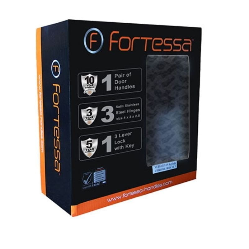 Fortessa Contempo Wave Door Handles Privacy Box Set