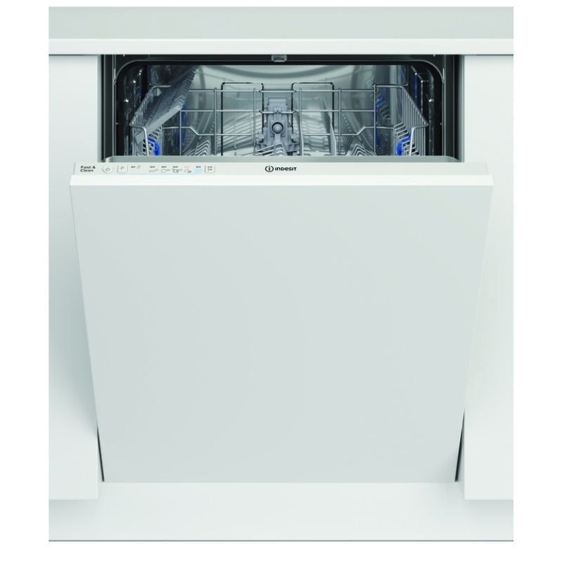 Integrated Dishwasher 60cm White 13 Place Settings Indesit DIE 2B19 UK