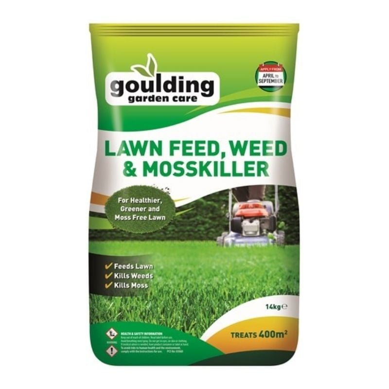 Lawn Feed, Weed & Mosskiller From Goulding 14kg For 400m2 Area