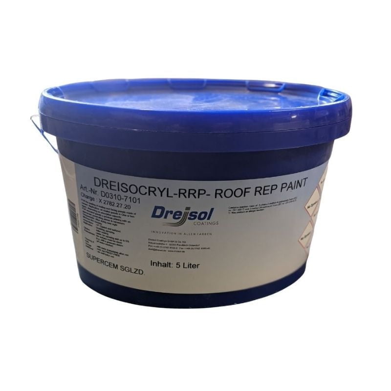 Roof Slate Paint Blue Black Dreisocryl 5 Litres