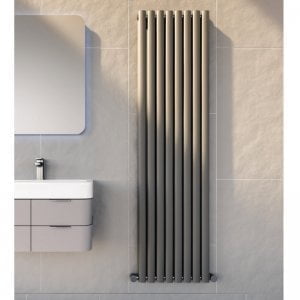 Vertical radiator-,-grey radiator