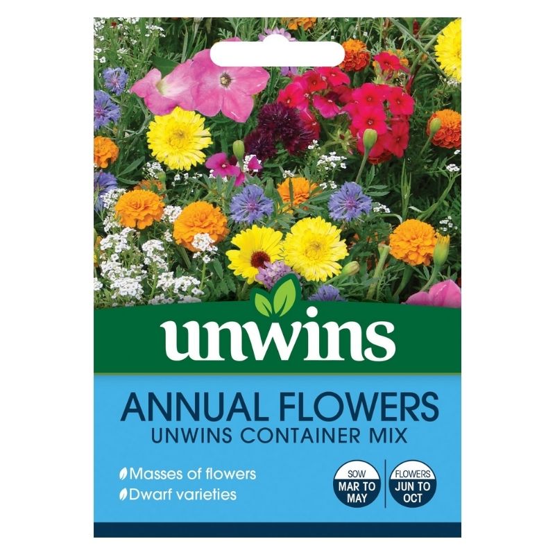 Annuals Flowers Unwins Container Mix Seeds
