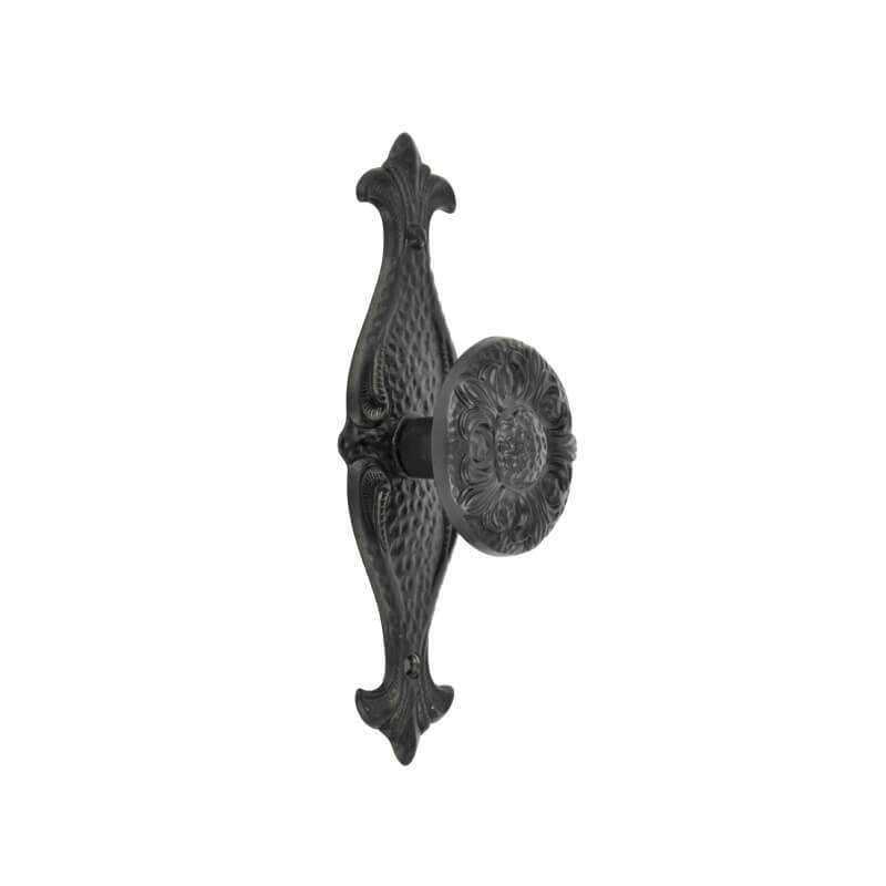 Giulio Door Knob With Black Plate