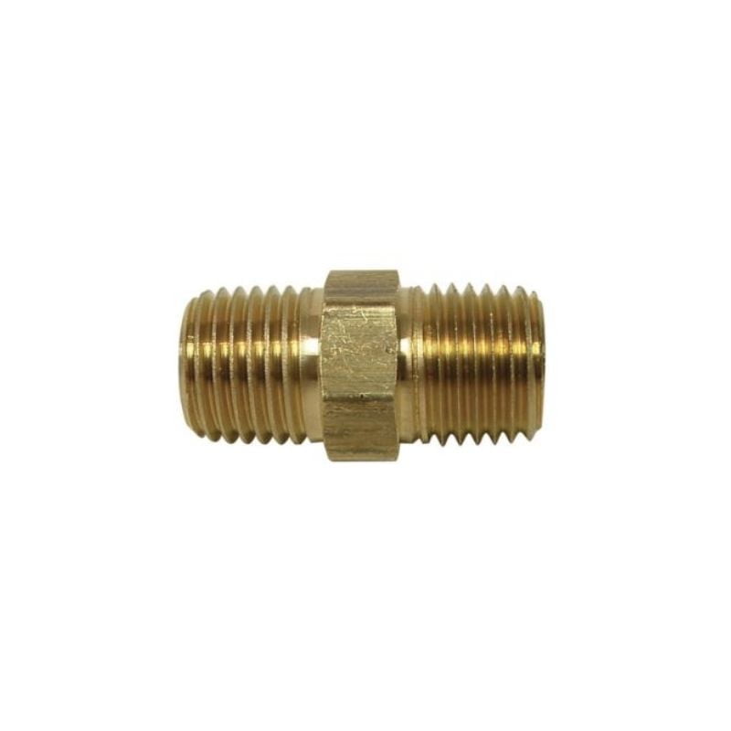 Compression 073 Brass Hex Nipple 1″
