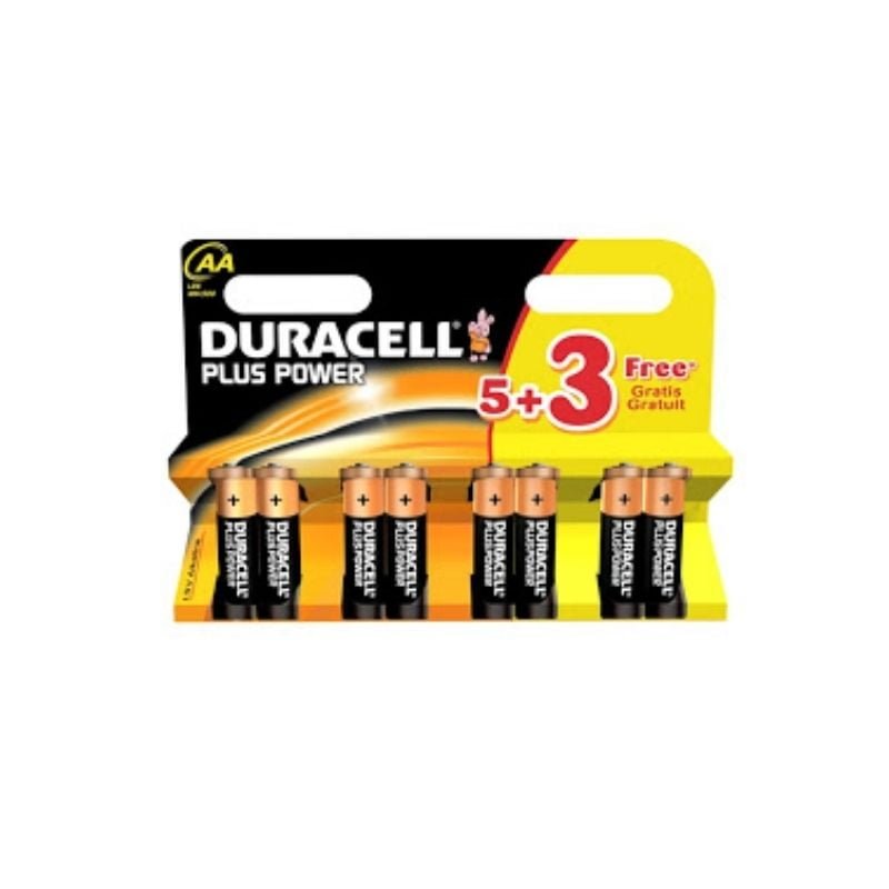 Duracell Plus Aa 5 + 3 Free