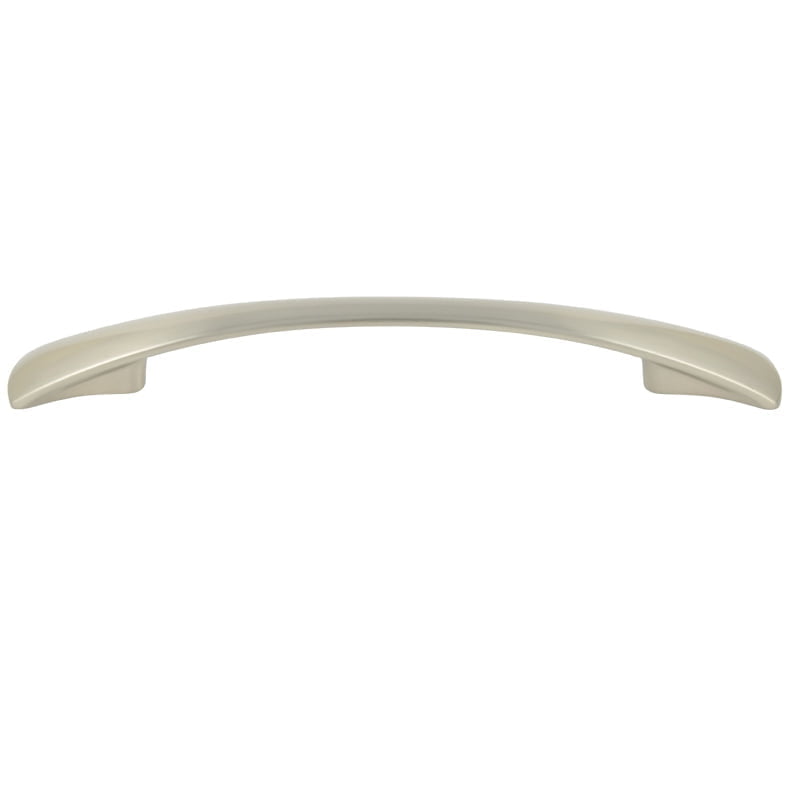 Tapered Bow Handle Brushed Nickel 128mm